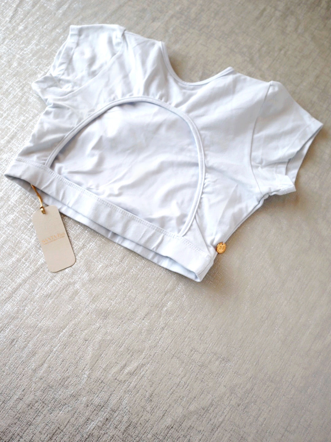 WHITE LARA CROP TOP